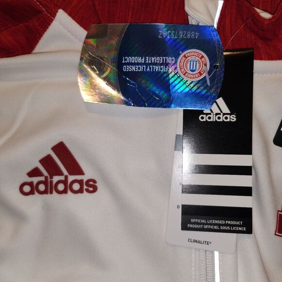 NWT Men's Adidas Nebraska Cornhuskers 1/4 Zip Pullover Jacket Large - Picture 11 of 14